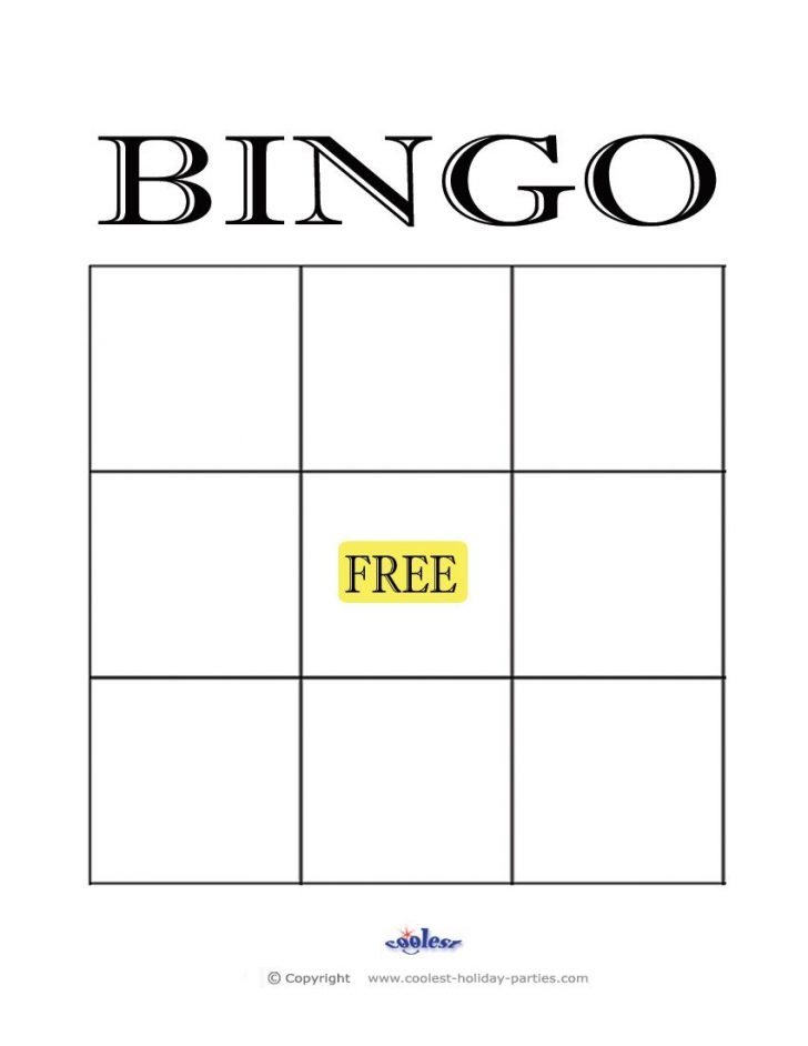 Free Printable Blank Bingo Card Template Gsaaccessories