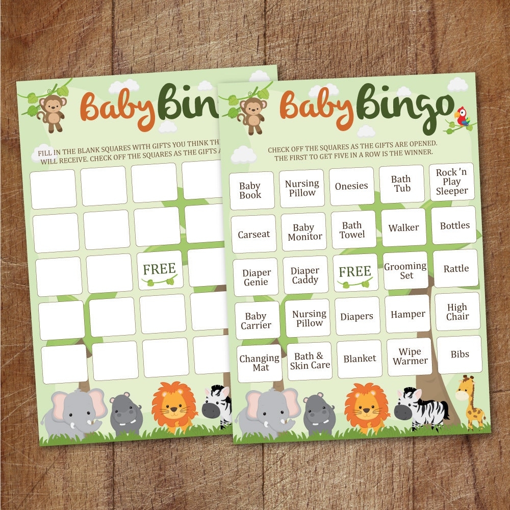 Free Printable Blank Bridal Shower Bingo Cards Olxcure