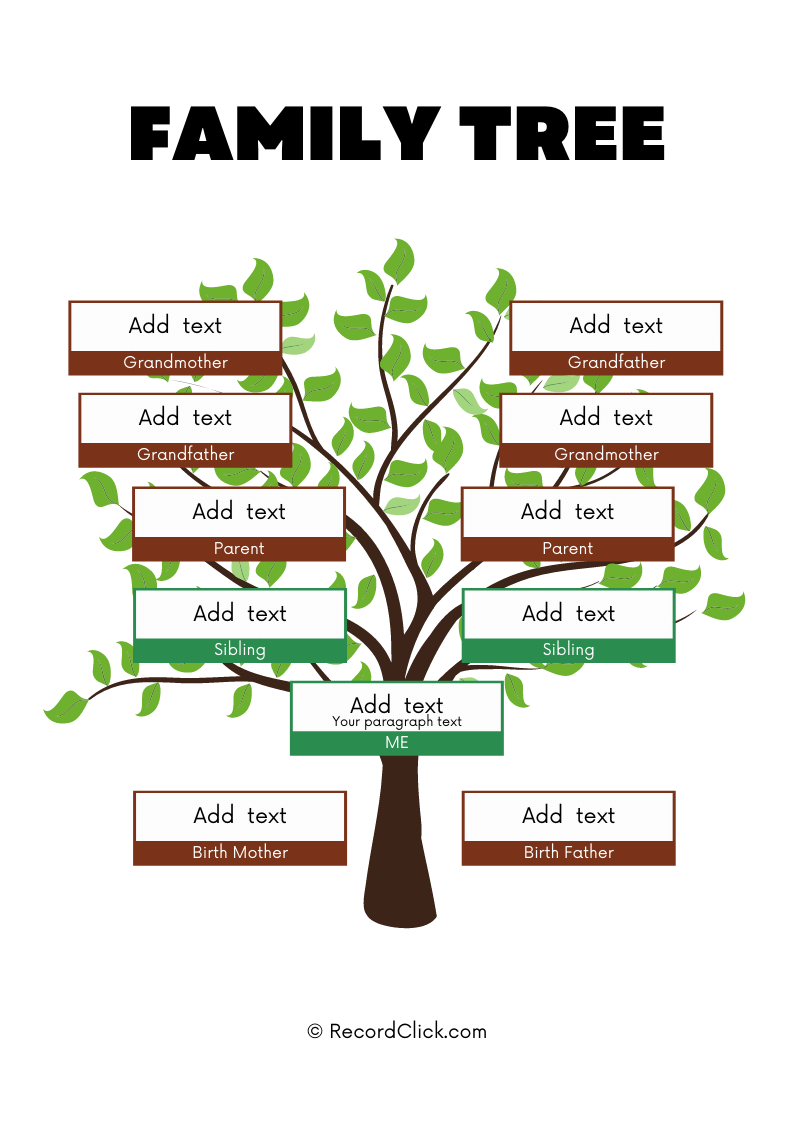 tree layout printable