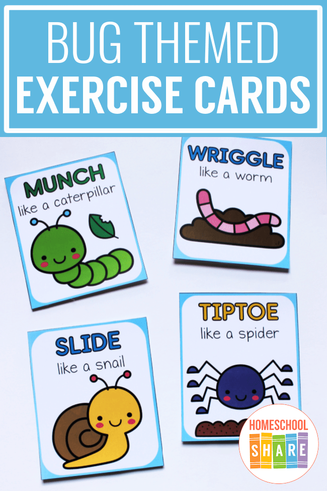 Free Printable Bug Movement Cards Printable Online