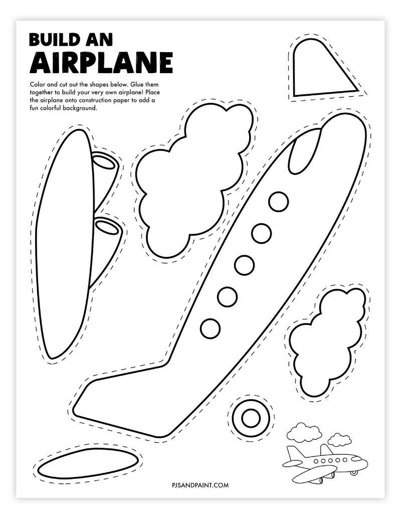 printable airplane craft