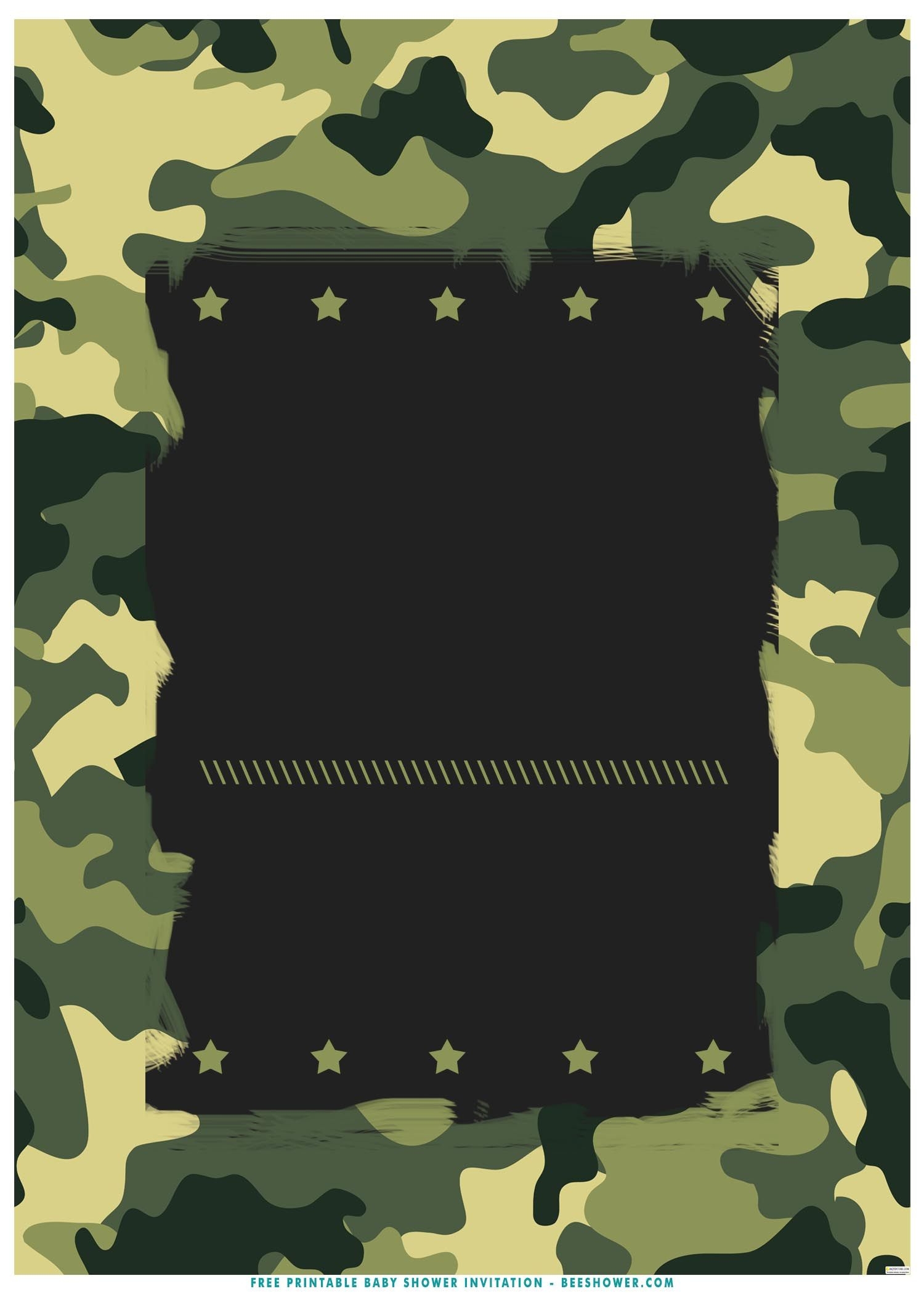 Free Printable Camouflage Birthday Cards FREE Printable A Z