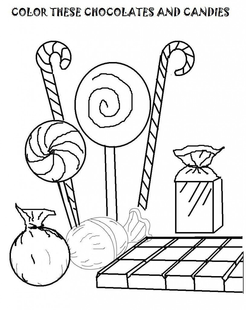 Candy Coloring Pages