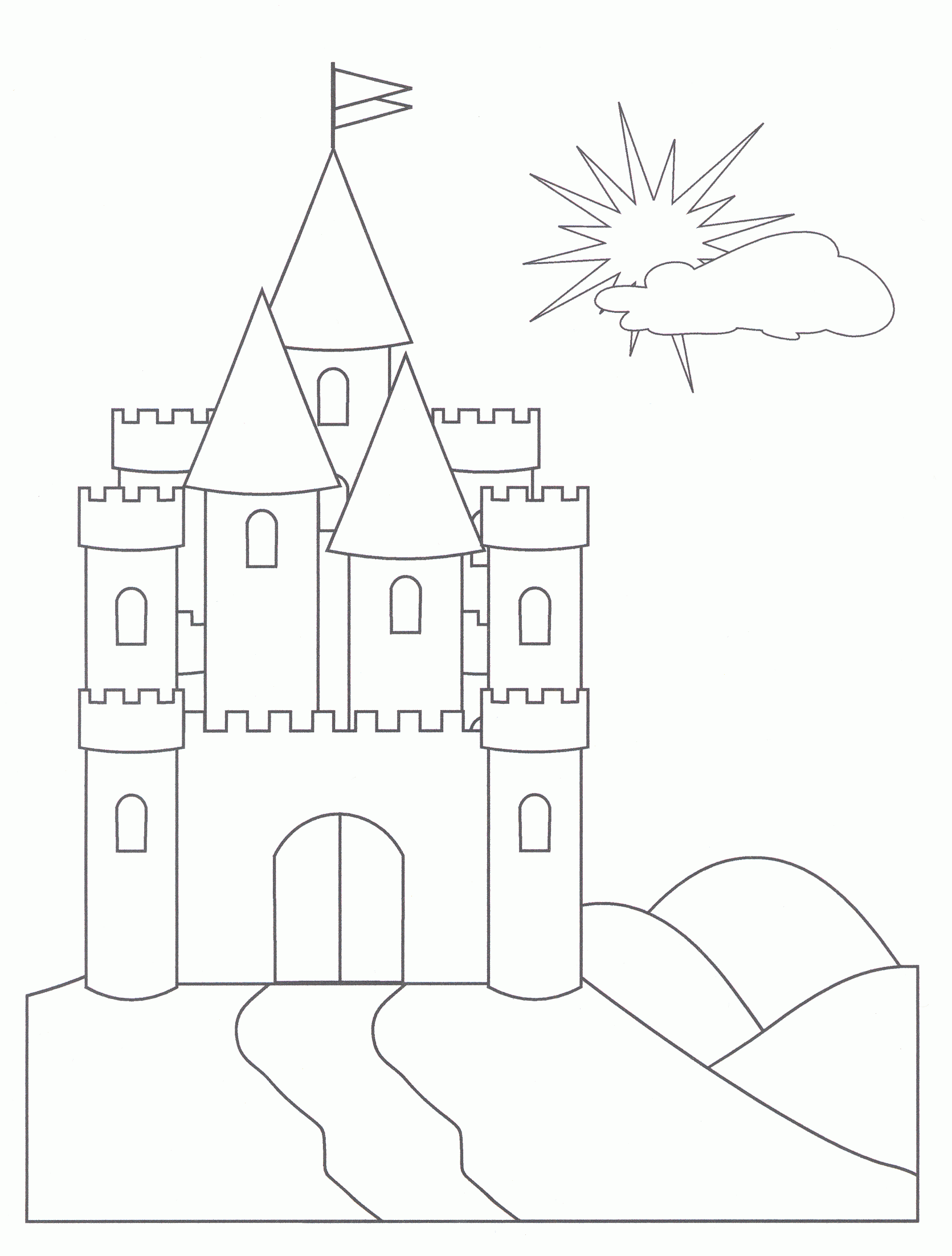 Castle Coloring Pages