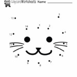 Free Printable Cat Connect The Dots Worksheet For Preschool