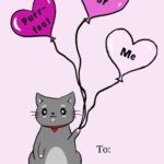 Free Printable Cat Valentine 39 s Day Cards Overstuffed Life