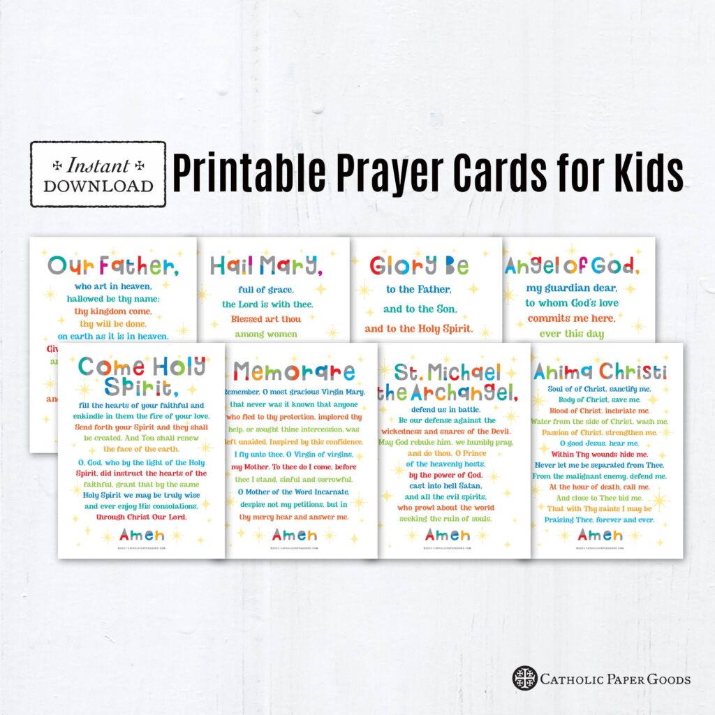 Free Printable Catholic Prayer Cards Printable Online