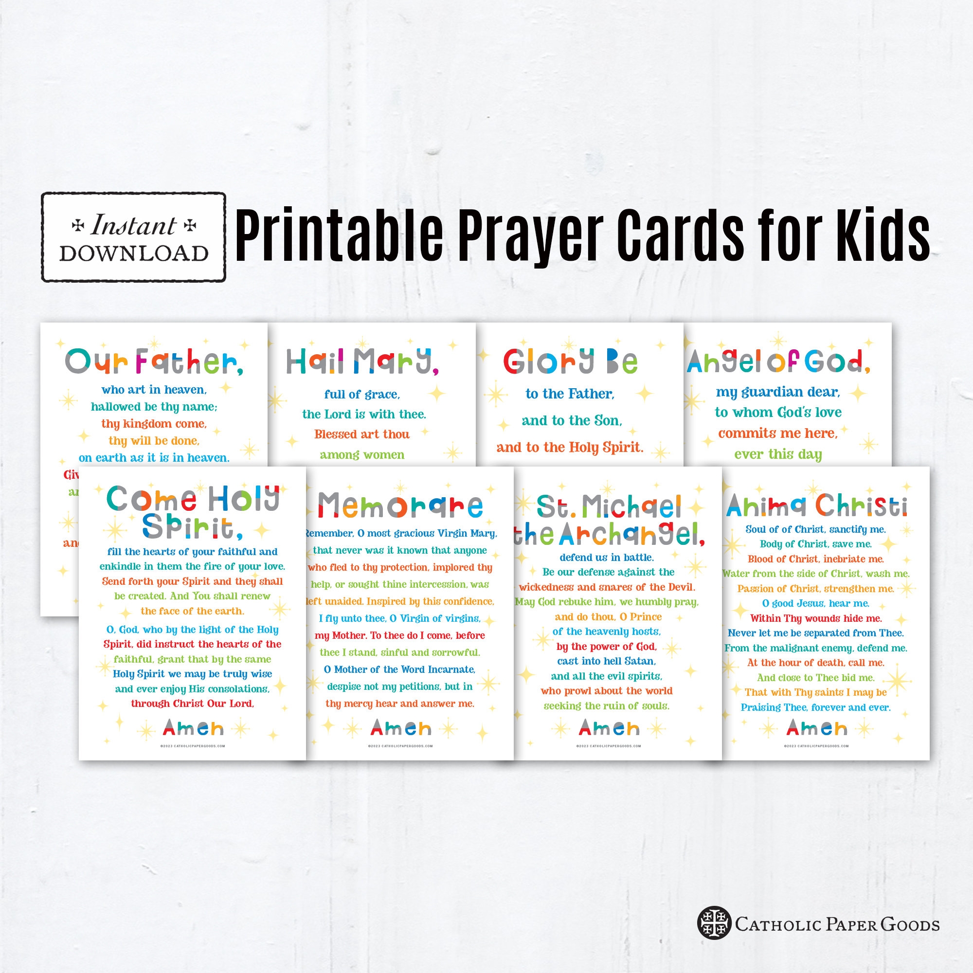 Free Printable Catholic Prayer Cards Printable Online