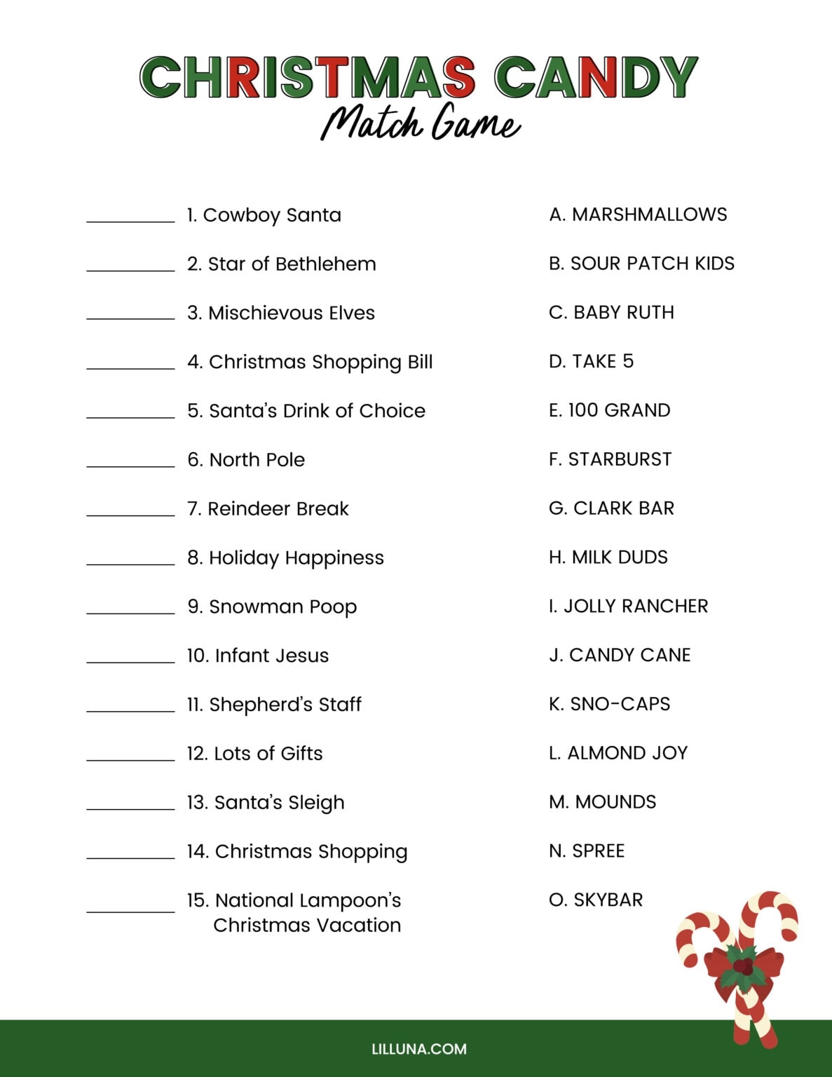 printable christmas games for kids
