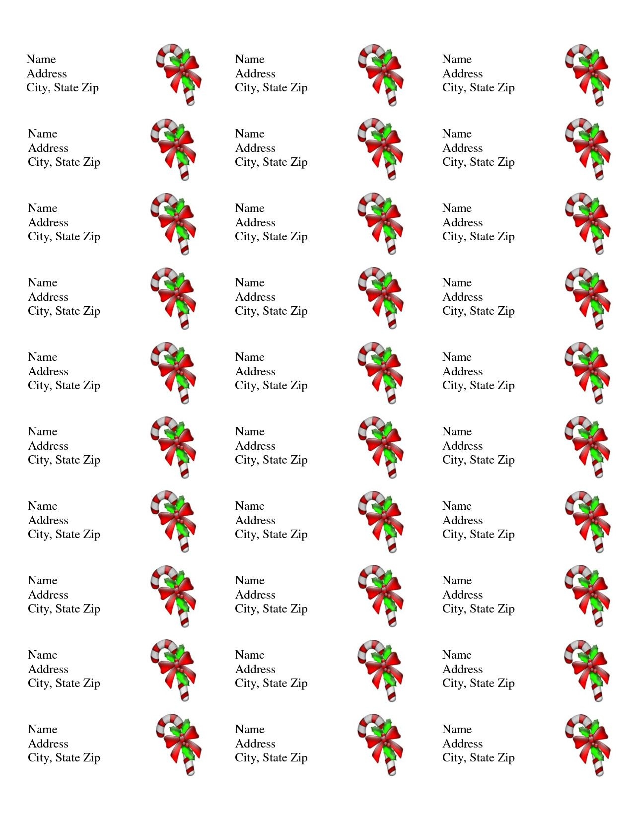 Free Printable Christmas Labels Templates