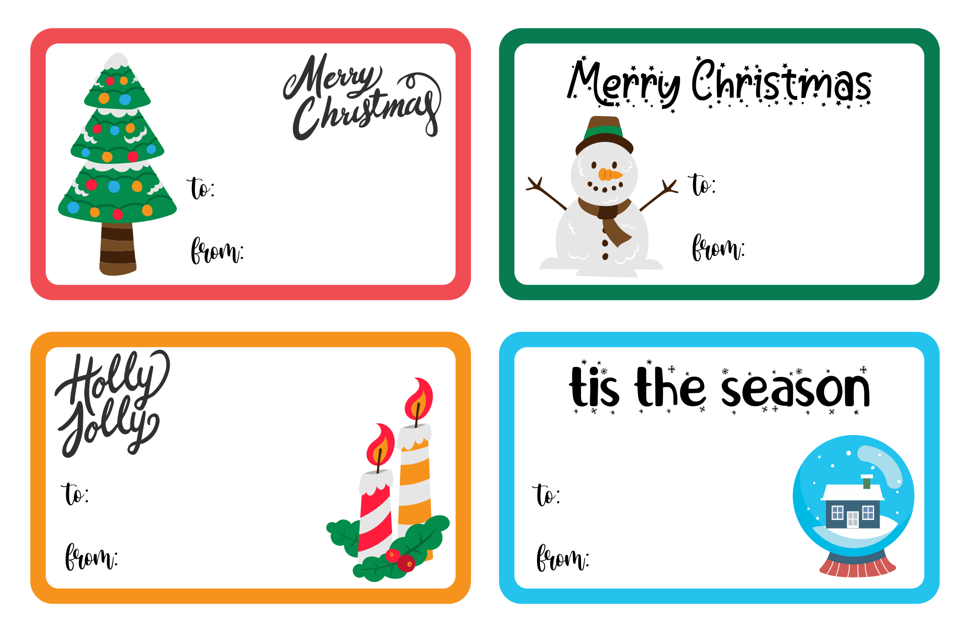 free printable christmas card template
