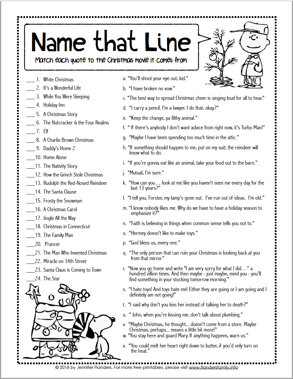 Free Printable Christmas Picture Quiz