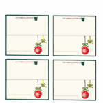 Free Printable Christmas Place Cards