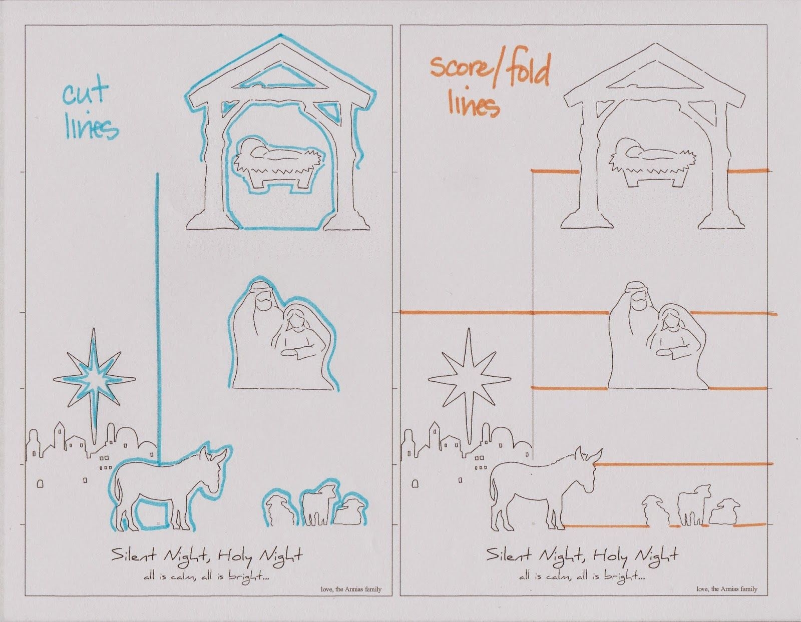 Free Printable Christmas Pop Up Card Templates Beth S Grice