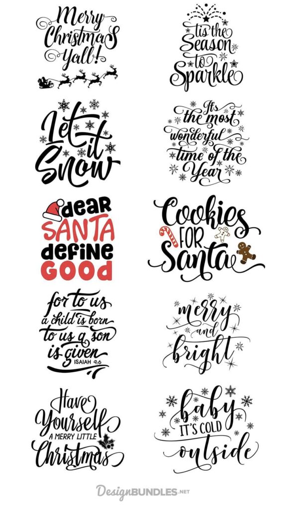 Free Printable Christmas Sayings Printable Templates Free