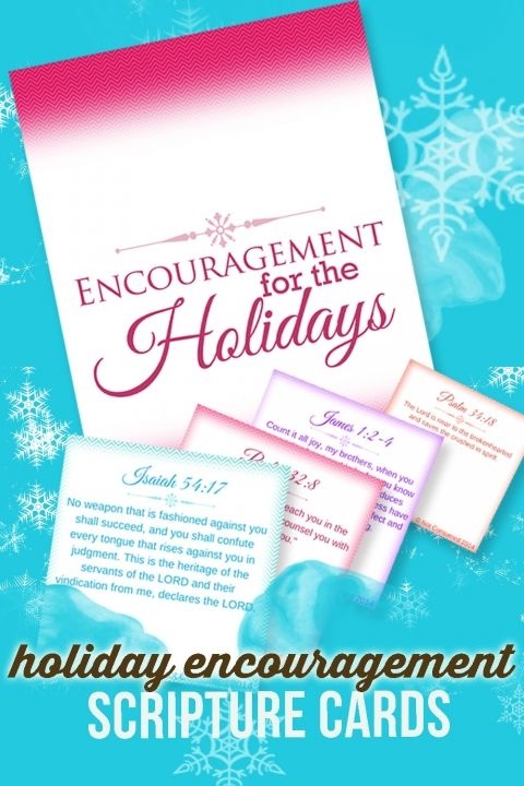 Free Printable Christmas Scripture Cards Holiday Encouragement 