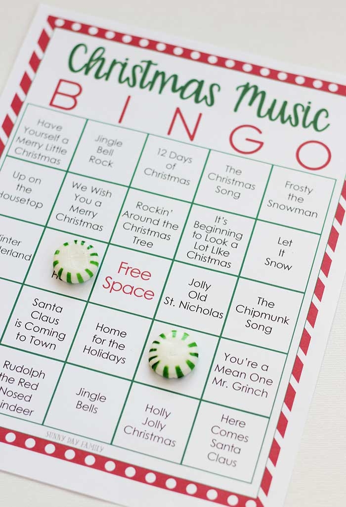 Free Printable Christmas Song Bingo Cards Free Printable Card