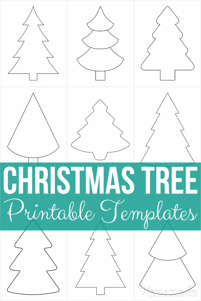 Free Printable Christmas Tree Templates And Outlines Christmas Tree