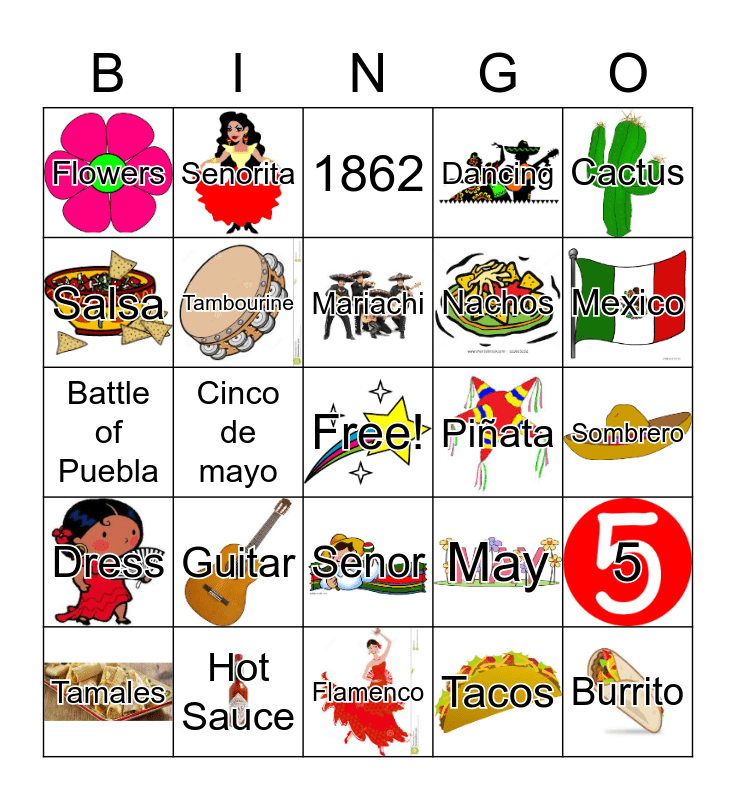 Free Printable Cinco De Mayo Bingo Cards Printable Word Searches