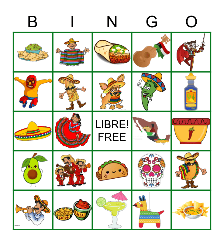 free printable cinco de mayo bingo cards