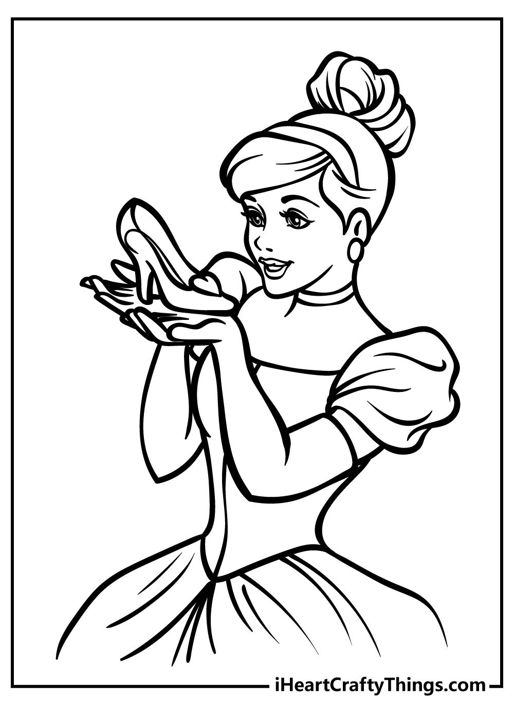 printable coloring pages cinderella