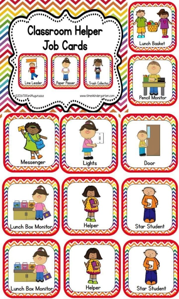 Free Printable Classroom Helper Cards Free Printable Card