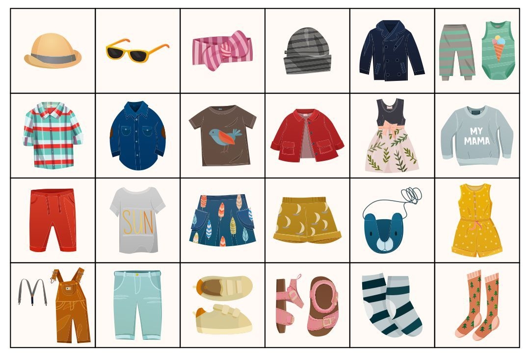 clothes printable games