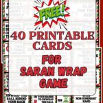 FREE Printable Coal Cards For Saran Wrap Game