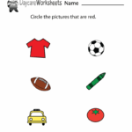 Free Printable Color Identification Worksheet For Preschool