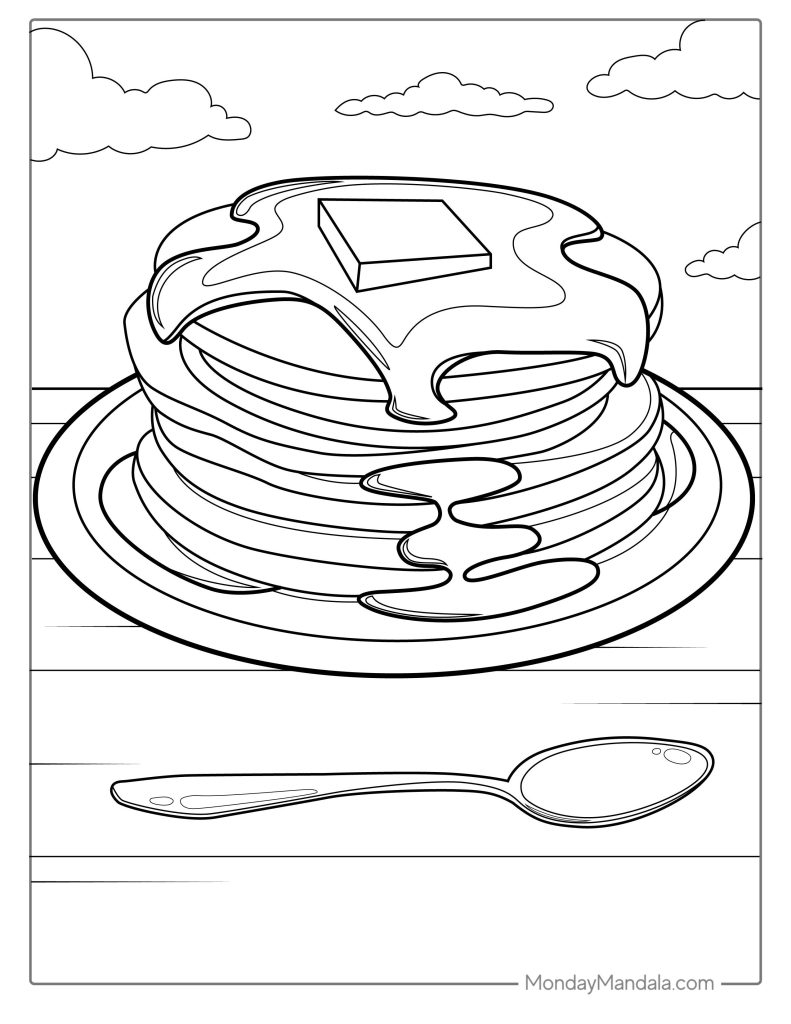 food coloring pages free pdf
