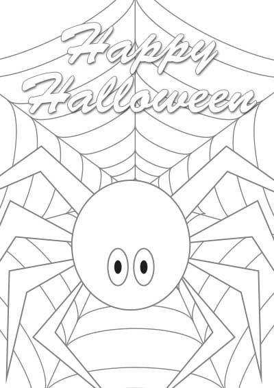 Free Printable Coloring Halloween Cards Free Templates Printable