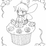 Free Printable Coloring Page Cupcakes Coloring Pages
