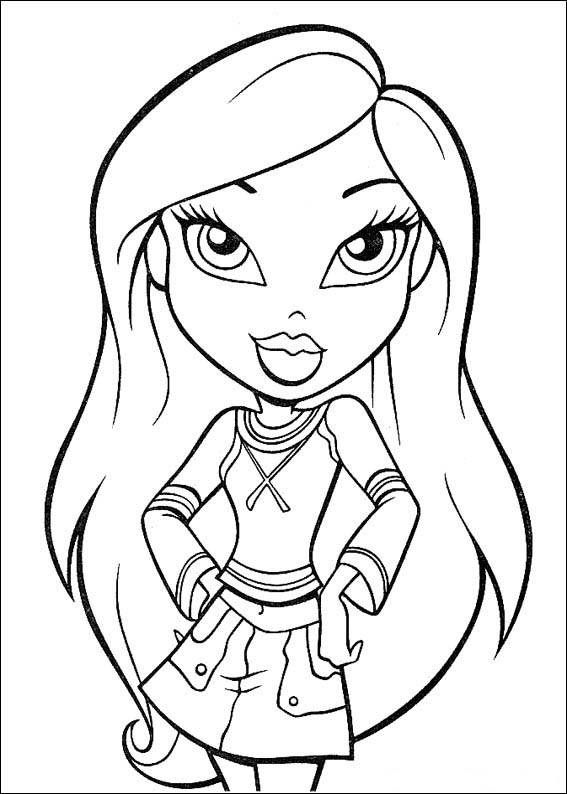 Free Printable Coloring Pages Cool Coloring Pages Bratz Coloring Pages