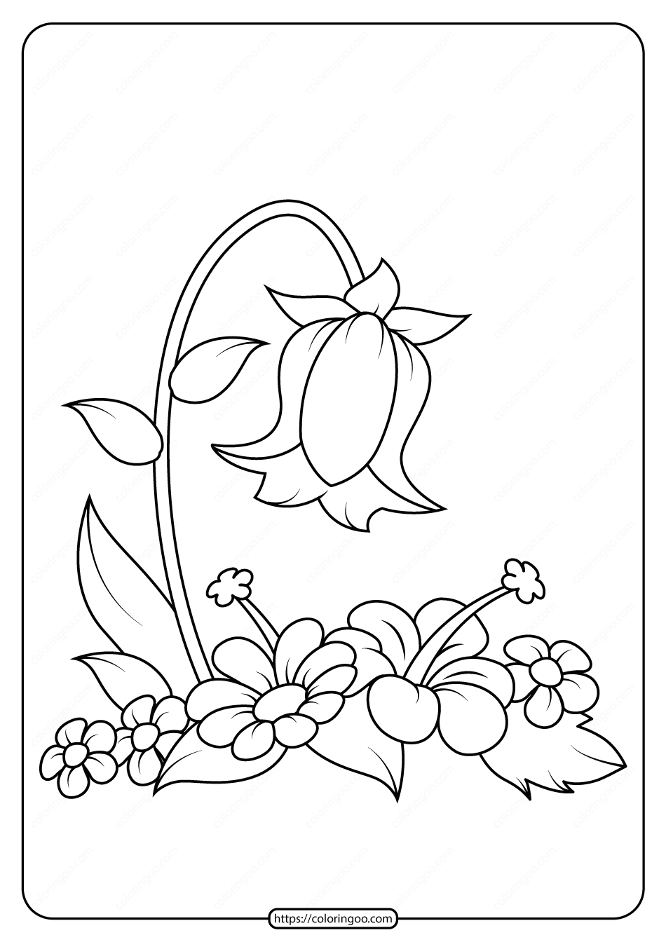 Free Printable Coloring Pages Flowers Printable Templ Vrogue co