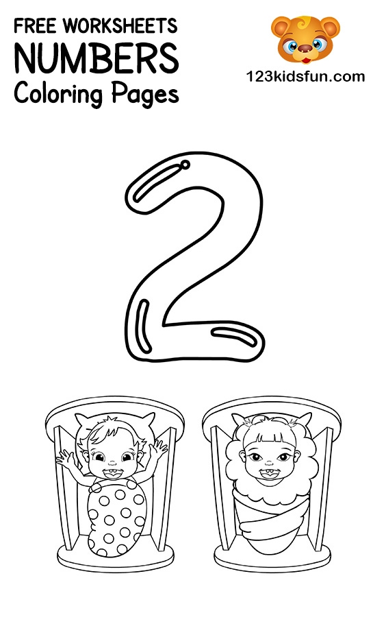 Free Printable Coloring Pages For Toddlers Numbers Infoupdate