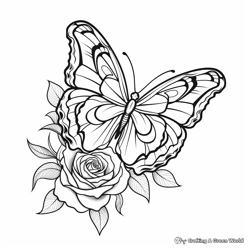 Free Printable Coloring Pages Of Flowers And Butterflies Free 