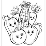 Free Printable Coloring Pages Of Fruits And Vegetables Pdf Free Print
