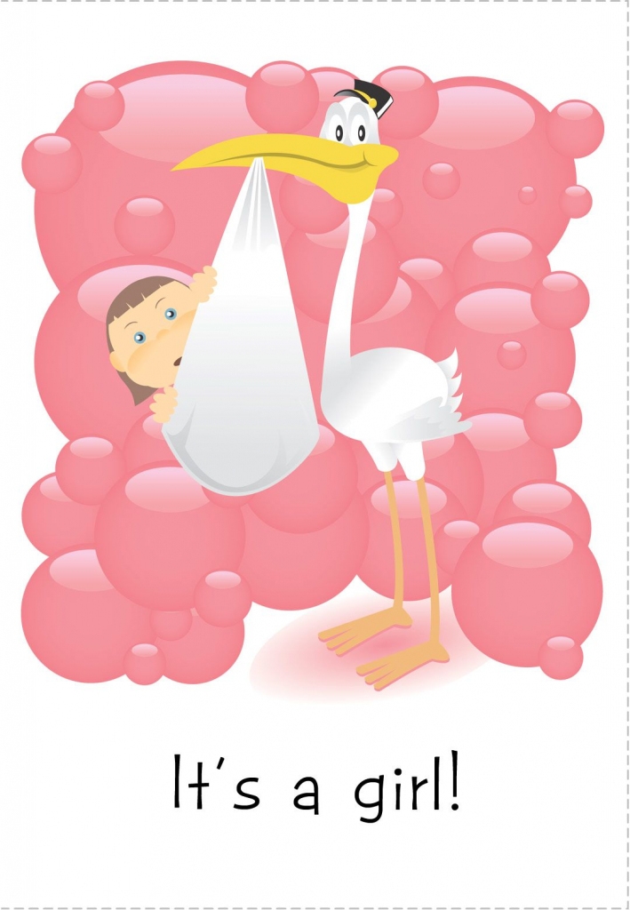 free printable baby shower cards girl