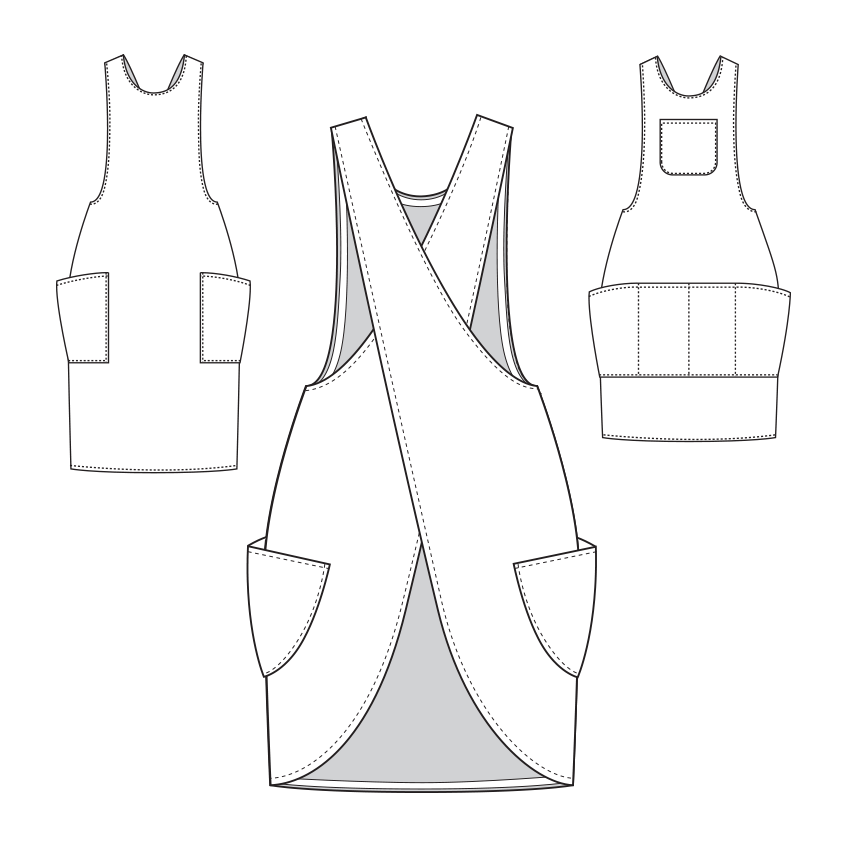 free printable gardening apron pattern
