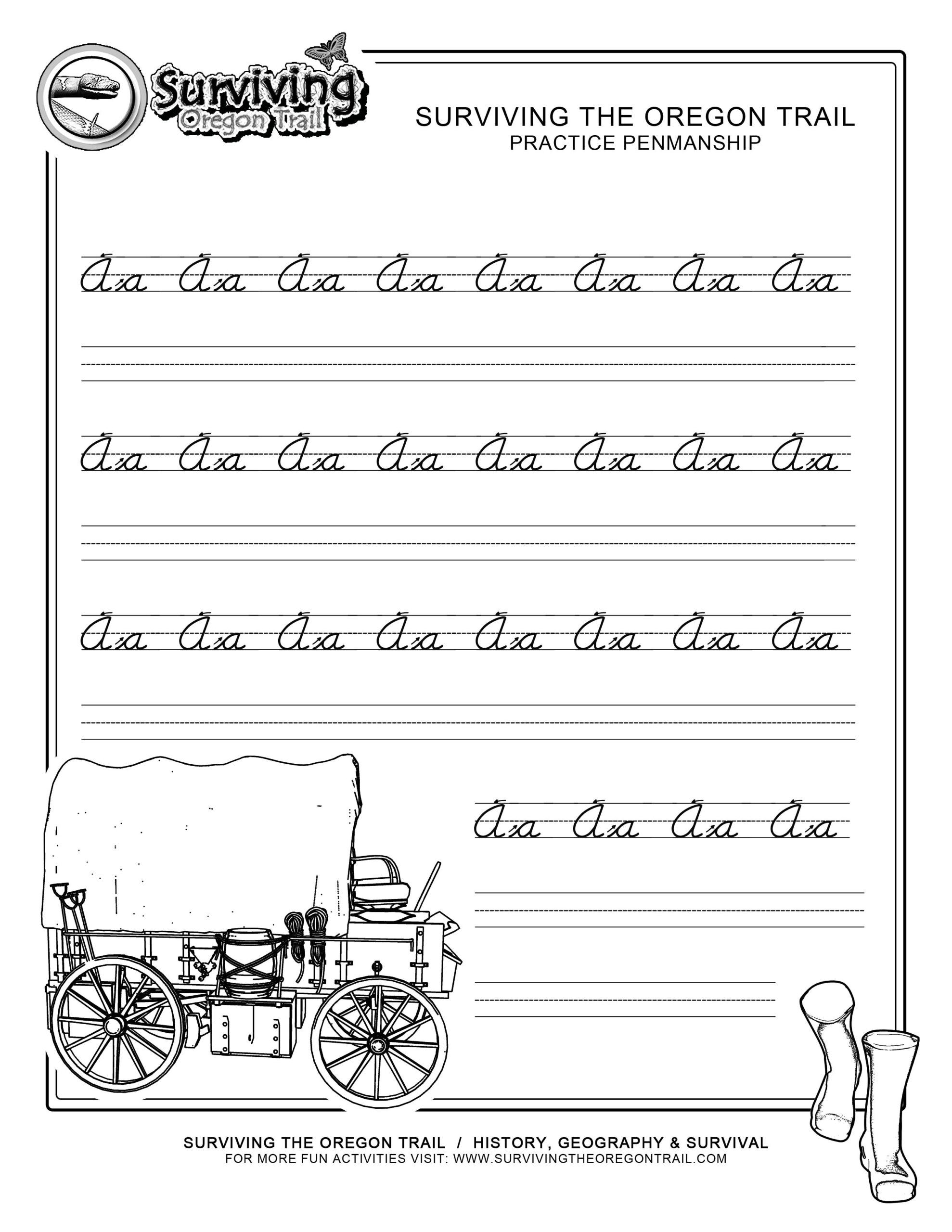 Free Printable Cursive Script Practice Worksheet What Is Your 