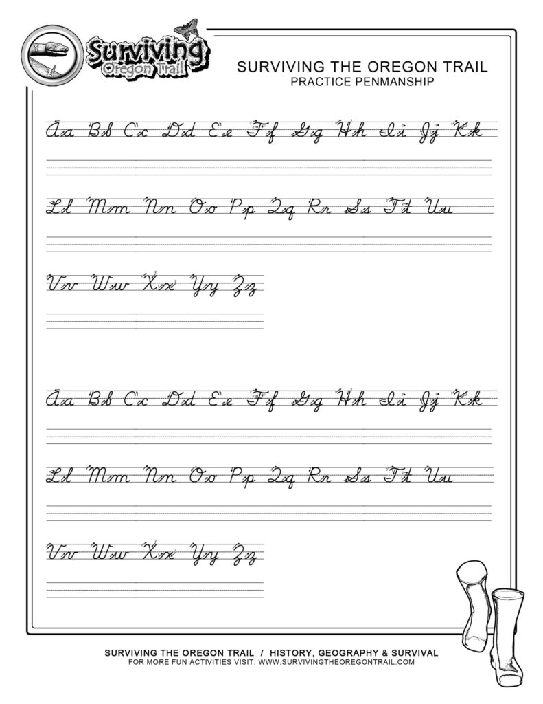 Free Printable Cursive Worksheets Az Download Printable Cursive