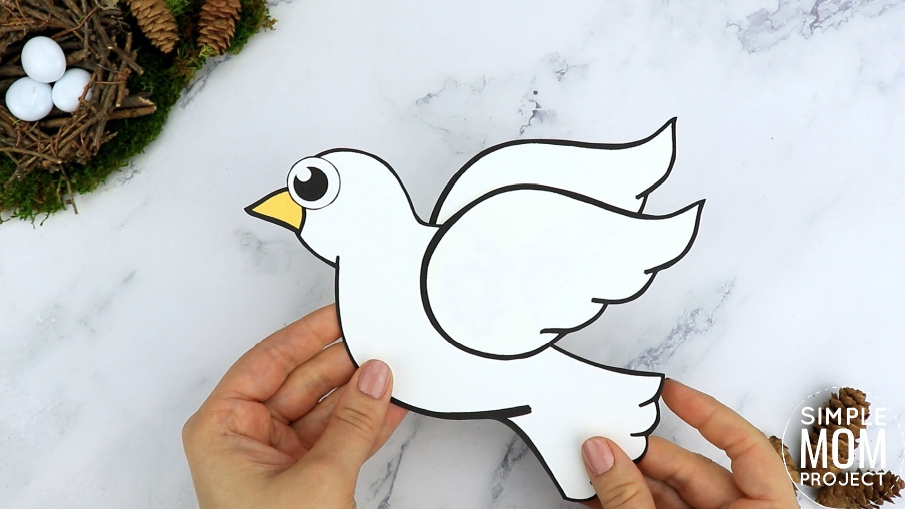 printable dove craft