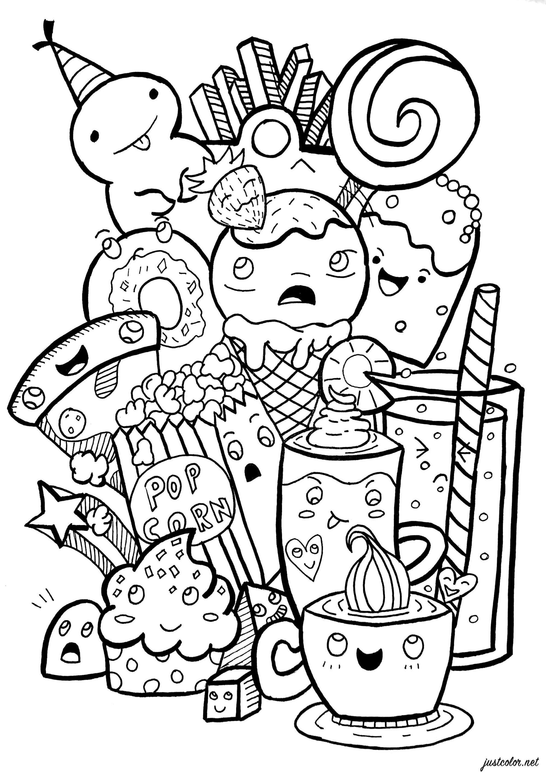 Free Printable Cute Coloring Pages