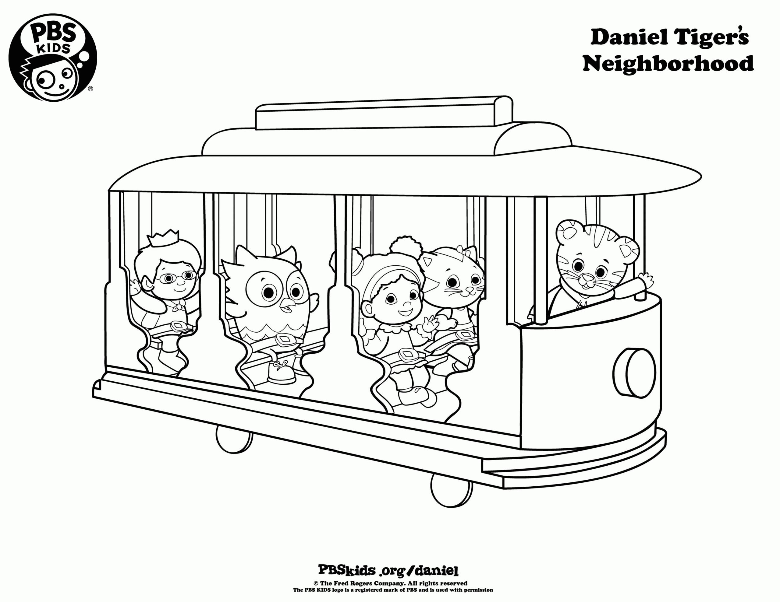 Daniel Tiger Coloring Pages