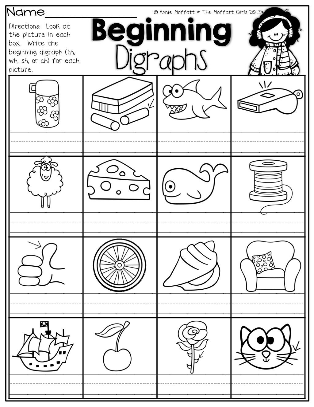 digraph worksheets