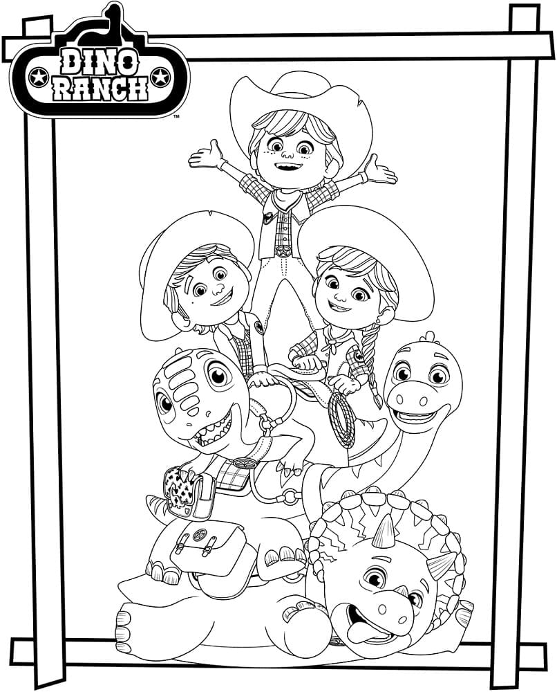 Free Printable Dino Ranch Coloring Page Free Printable Coloring Pages 