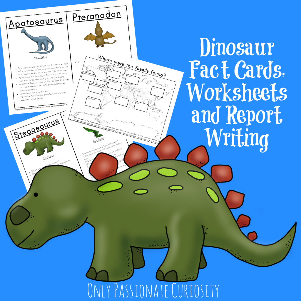 free printable dinosaur fact cards