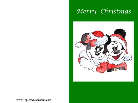 free printable disney christmas cards