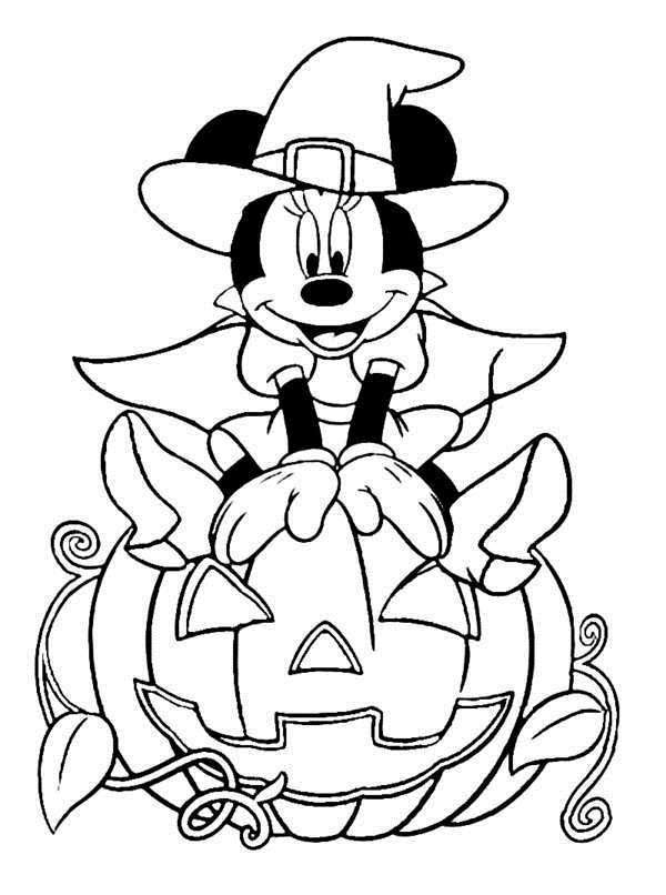 Free Printable Disney Halloween Coloring Pages Coloring Home