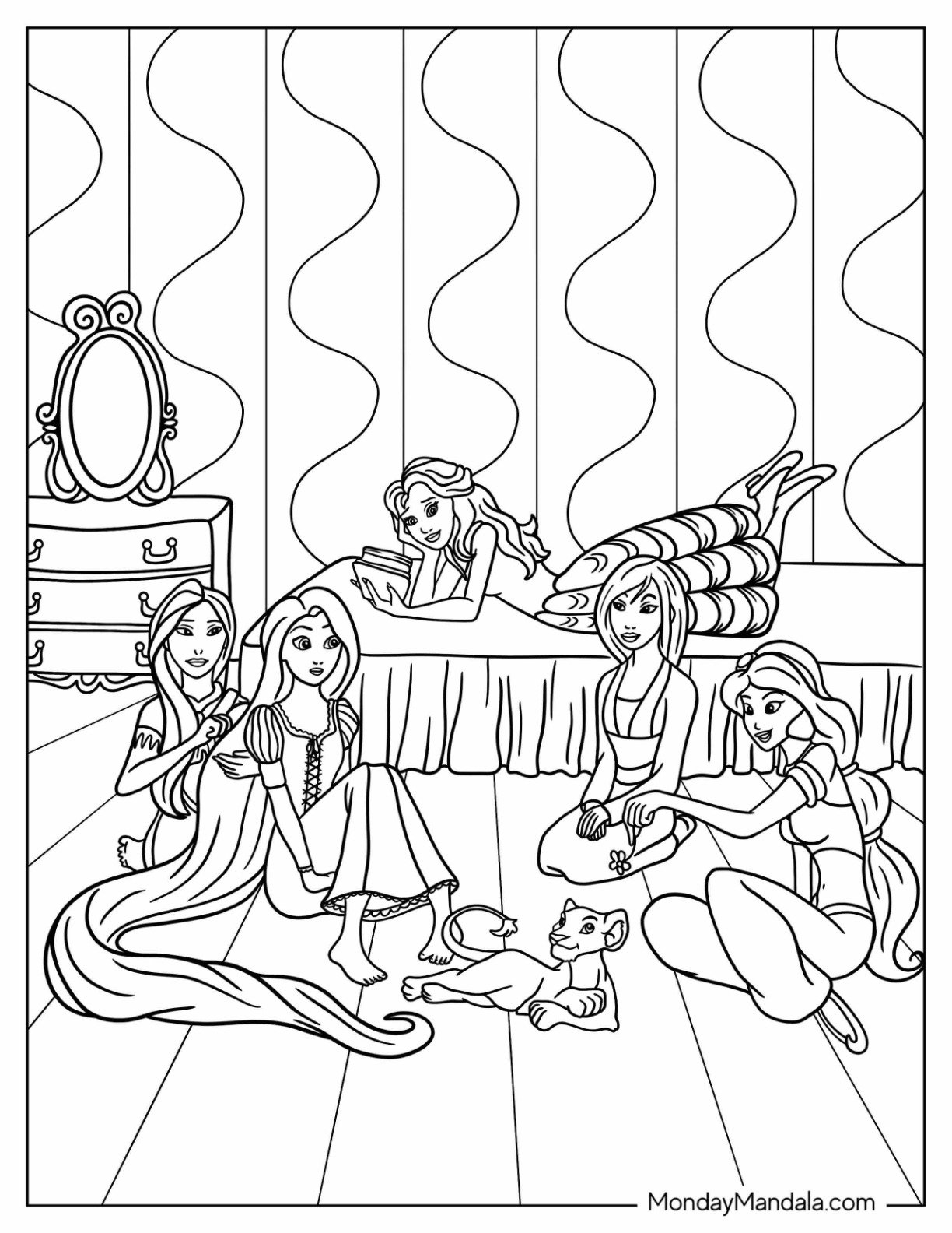 printable coloring pages disney princess